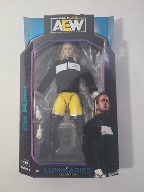 CM Punk Luminaries AEW Unmatched Series 8 Jazwares Figure New/Sealed ROH
